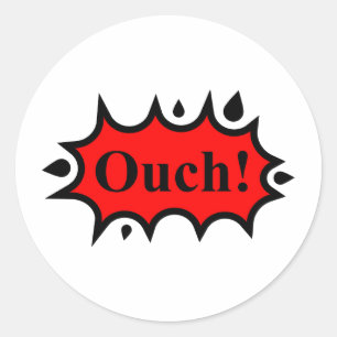 Sticker Rond Ouch !