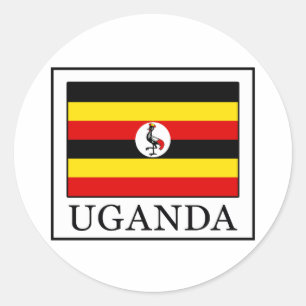 Sticker Rond Ouganda