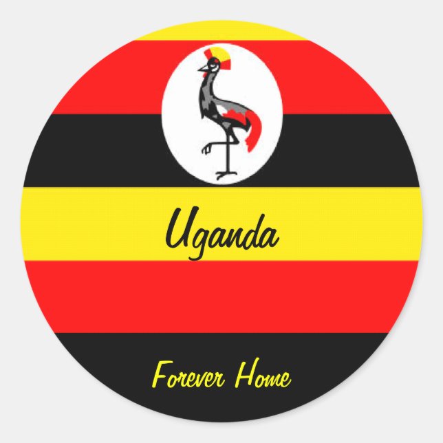 Sticker Rond Ouganda (Devant)