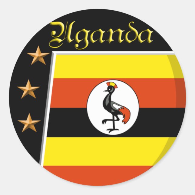 Sticker Rond Ouganda (Devant)