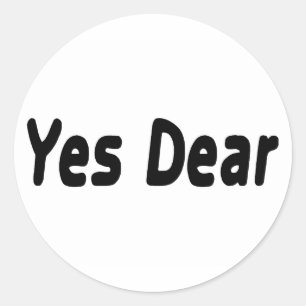 Sticker Rond Oui Cher