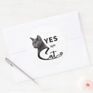 Sticker Rond Oui Nous Chat - Oui Nous Pouvons