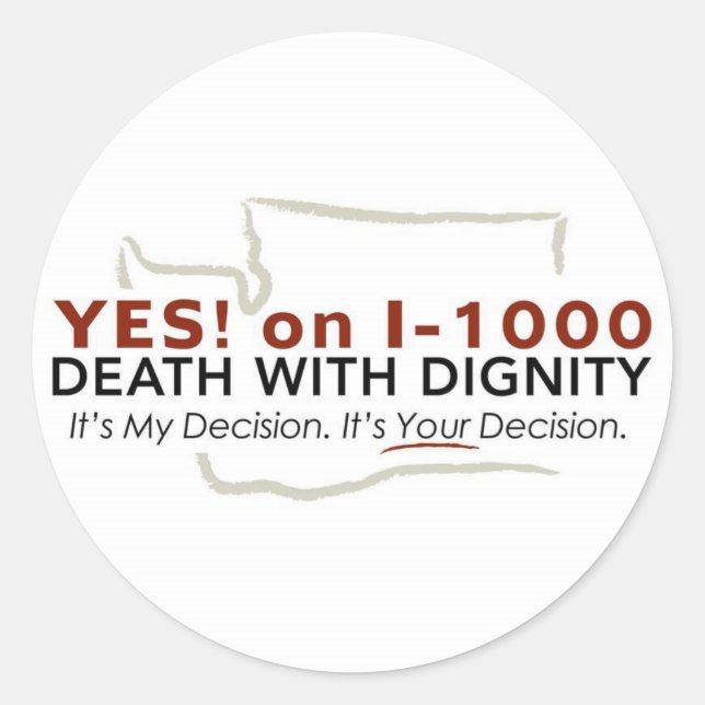 Sticker Rond Oui ! sur l'Autocollant I-1000 (Devant)