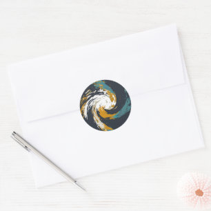 Sticker Rond Ouragan Twirl