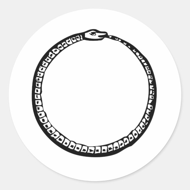 Sticker Rond Ouroboros (Devant)