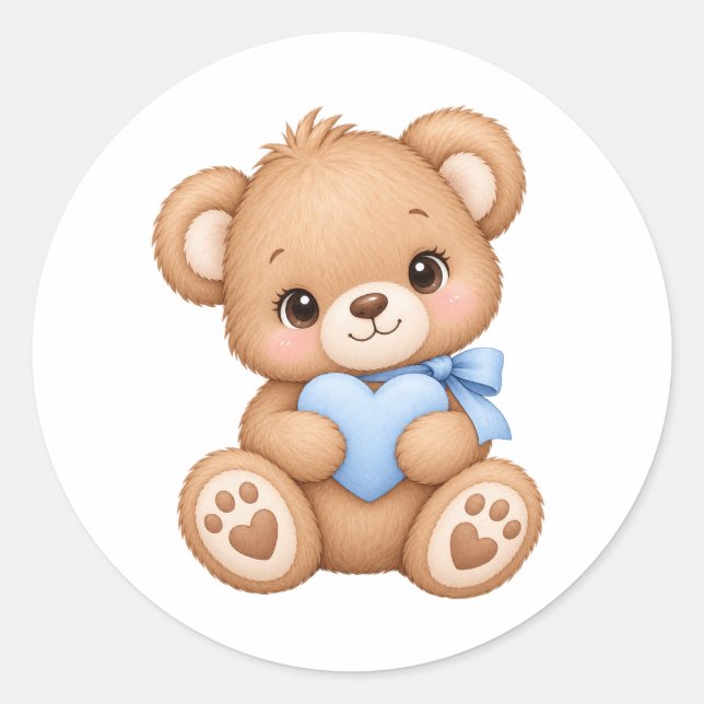 Sticker Rond Ours  (Devant)