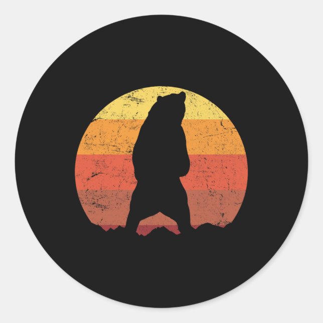 Sticker Rond Ours (Devant)