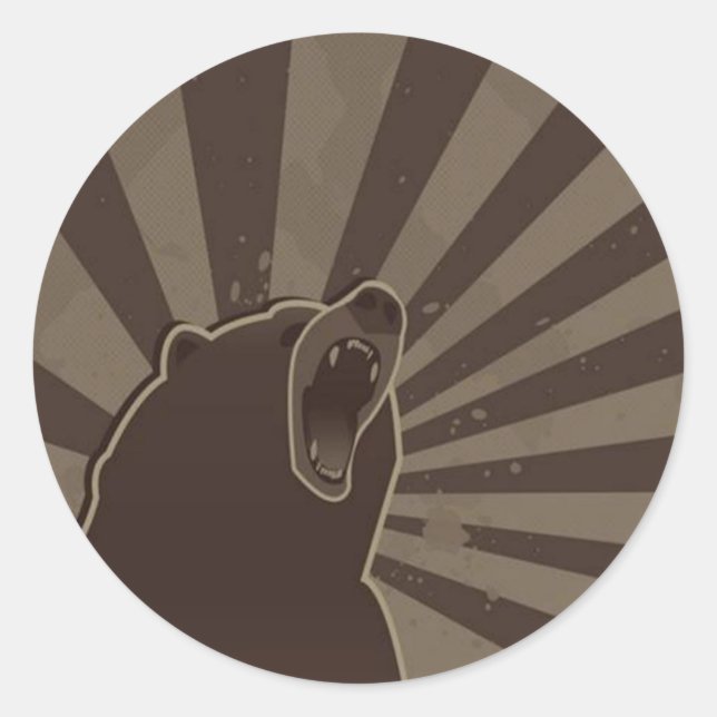 Sticker Rond Ours (Devant)