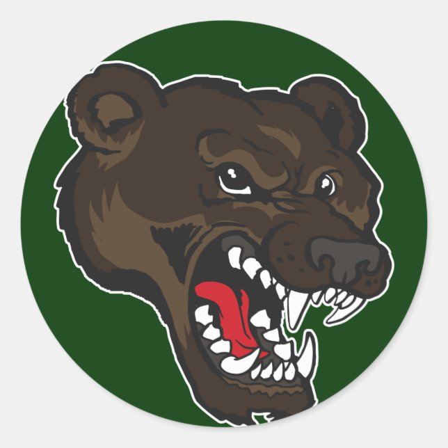 Sticker Rond Ours-01 (Devant)