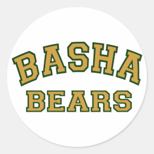 Sticker Rond Ours de Basha