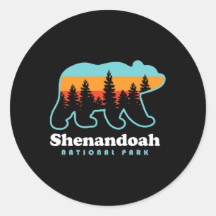 Sticker Rond Ours du Parc national de Shenandoah Vallée de Shen