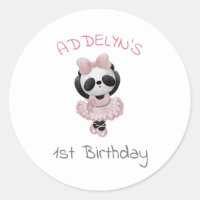 Ours panda mignon ballerine pour le 1er anniversai