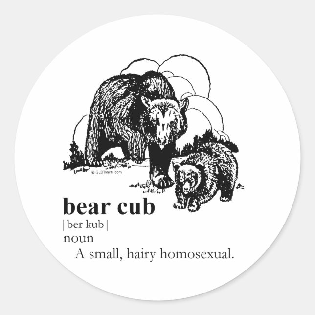 STICKER ROND OURSON (Devant)
