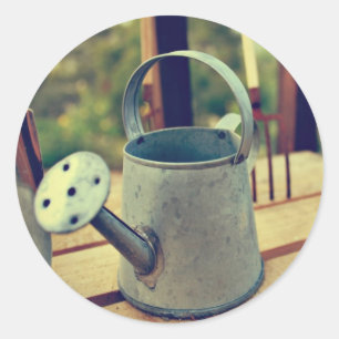 Sticker Rond Outils de jardinage