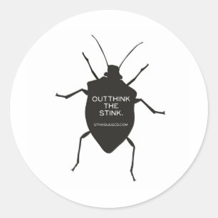 Sticker Rond Outthink la puanteur (l'insecte)