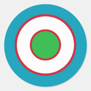 Sticker Rond Ouzbékistan symbole rond du drapeau cercle armée