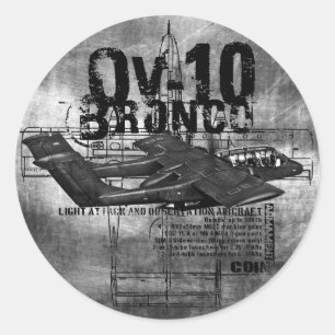 Sticker Rond OV-10 Bronco