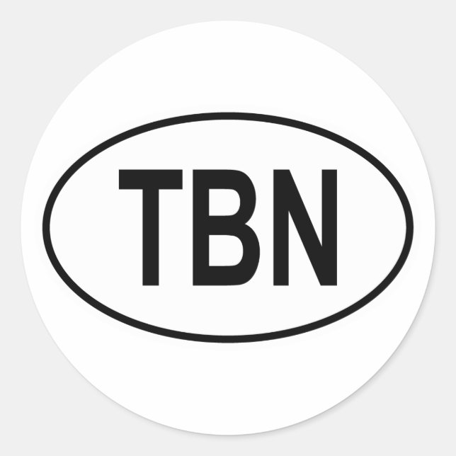 Sticker Rond Oval de Trombone (Devant)