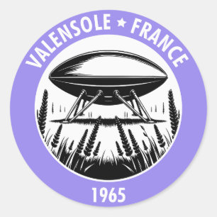Sticker Rond OVNI Valensole 1965