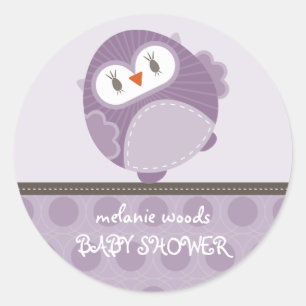 Sticker Rond OWL LOVE :: hibou dansant 1