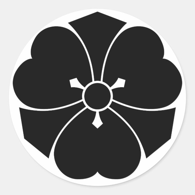 Sticker Rond Oxalis avec épées (Devant)