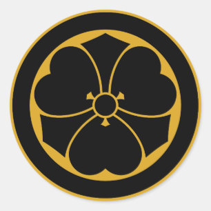 Sticker Rond Oxalis avec épées dans le cercle 1