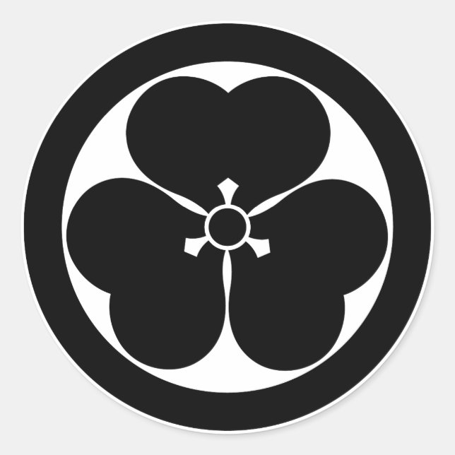 Sticker Rond Oxalis en cercle (Devant)