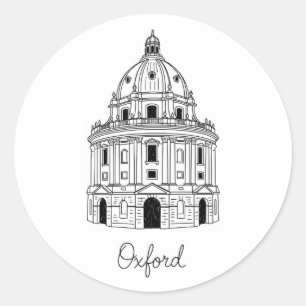 Sticker Rond Oxford University Radcliffe Caméra Angleterre Voya