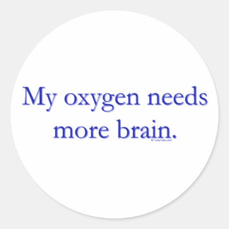 Sticker Rond Oxy cerveau