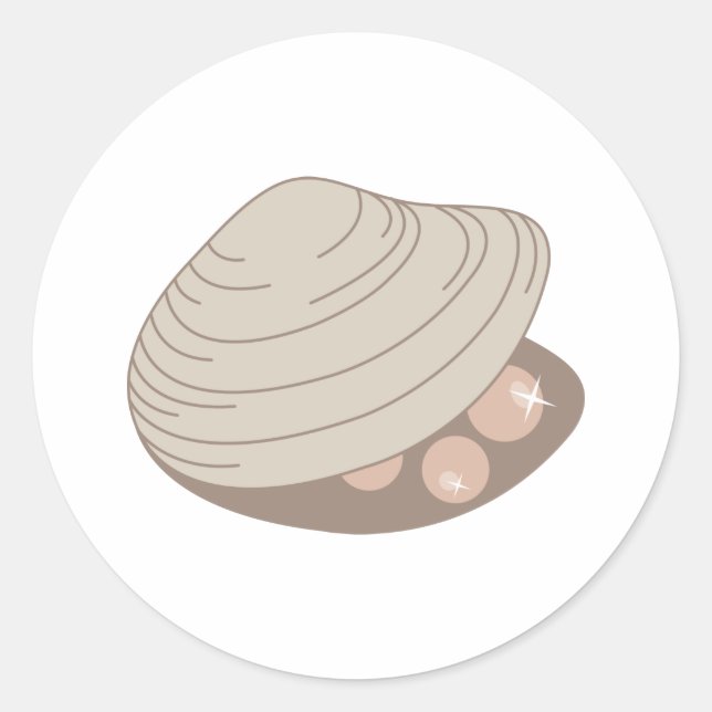 Sticker Rond Oyster Pearls (Devant)