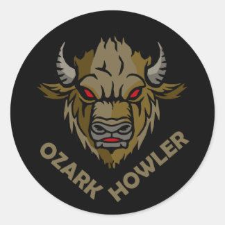 Sticker Rond Ozark Howler noir