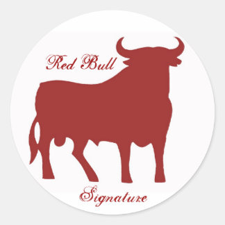 Sticker Rond P1020224_WR, Red Bull, signature