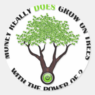 Sticker Rond P d'autocollant d'arbre de 2 argents