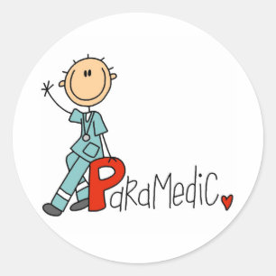 Sticker Rond P est pour ambulancier