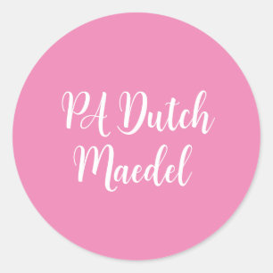 Sticker Rond PA Dutch Maedel