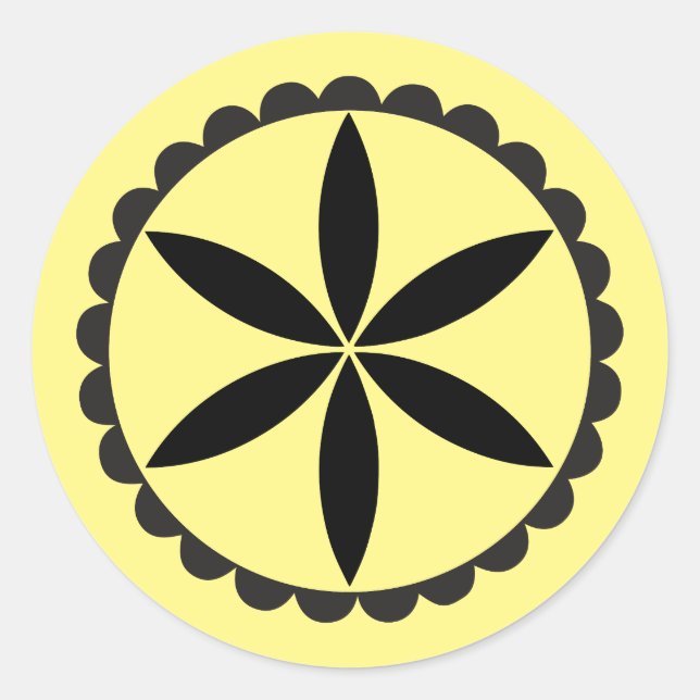 Sticker Rond PA Dutch Rosette (Devant)