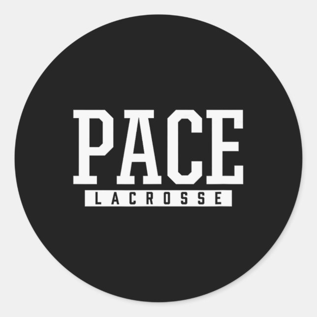 Sticker Rond Pace Lycée Lacrosse (Devant)