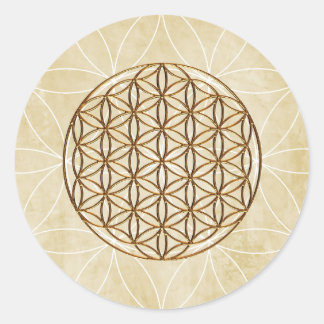 Sticker Rond Pack d'autocollants de géométrie sacrée – Fleur de