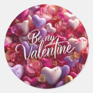 Sticker Rond Pack d'autocollants drôles pour la Saint-Valentin