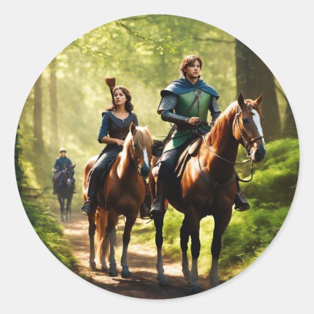 Sticker Rond Pack d'autocollants floraux dynamiques (Devant)