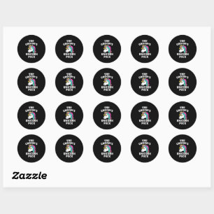 Sticker Rond Pack Unicorne gay Pride Bachelor Party