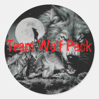 Sticker Rond Pack Wolf Team
