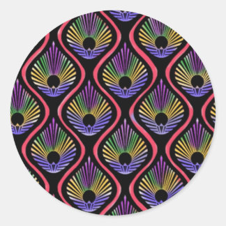 Sticker Rond Pacock