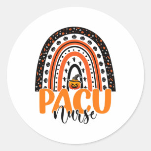 Sticker Rond Pacu Nurse arc en ciel Costume d'Halloween Pacu In