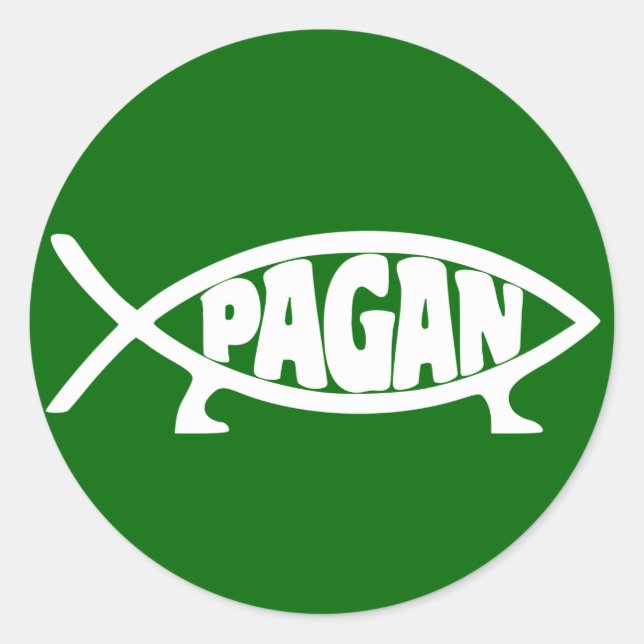 Sticker Rond Pagan_fish_ROF (Devant)