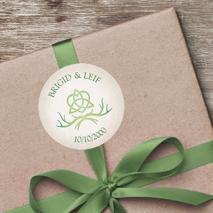 Sticker Rond Pagan Handfasting Mariage
