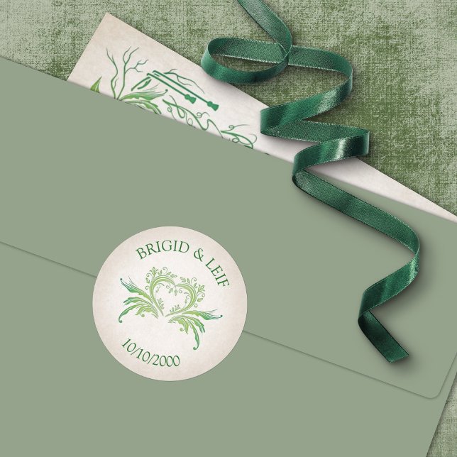 Sticker Rond Pagan Handfasting Mariage (Créateur téléchargé)