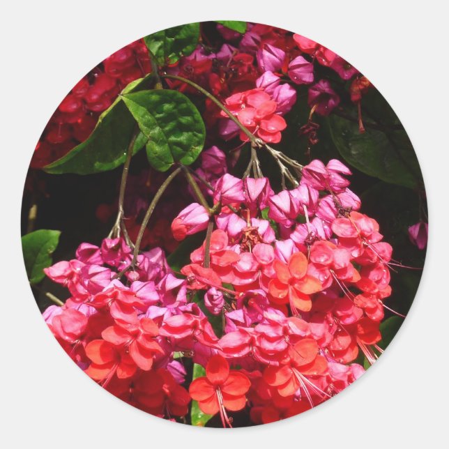 Sticker Rond Pagoda Flowers Colorful (Devant)