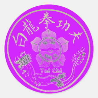 STICKER ROND PAI LUM KUNG FU