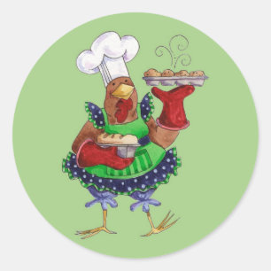 Sticker Rond Pain de cuisson